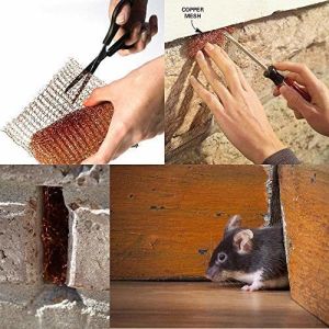98% Copper Mesh Rats Rustproof / Antimicrobial Rodent Barrier