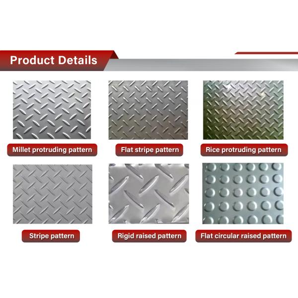 Complete Specification 3mm 4mm Steel Plate Checkered Steel Plate Galvanized Steel Plate Customized Size for Construction