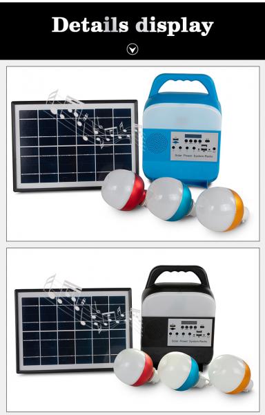 OEM 10000Hrs Indoor Outdoor Activity Solar Lighting And Usb Charging System
