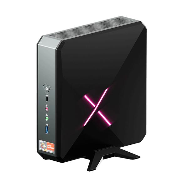 Cheap Fanless Ryzen R7 5800H Gaming Mini PC With DDR4 32G 3200MHz And Dual Ethernet for sale