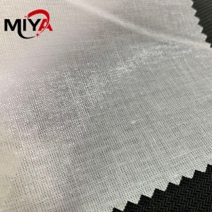 Best 65gsm Woven Fusible Interlining Double Sides HDPE PA Coating wholesale