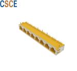 Multiple Color 8 Port RJ45 Connector , 8 Pin RJ45 Connector For Ethernet