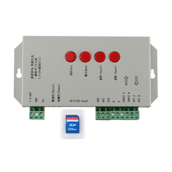 Cheap 2048 Pixels LED Pixel Controller , Programmable LED Strip Controller T1000s for sale