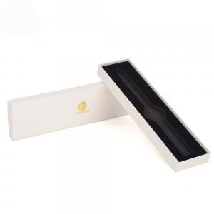 Best Custom Logo Luxury White Long Paper Watch Gift Box Packaging wholesale