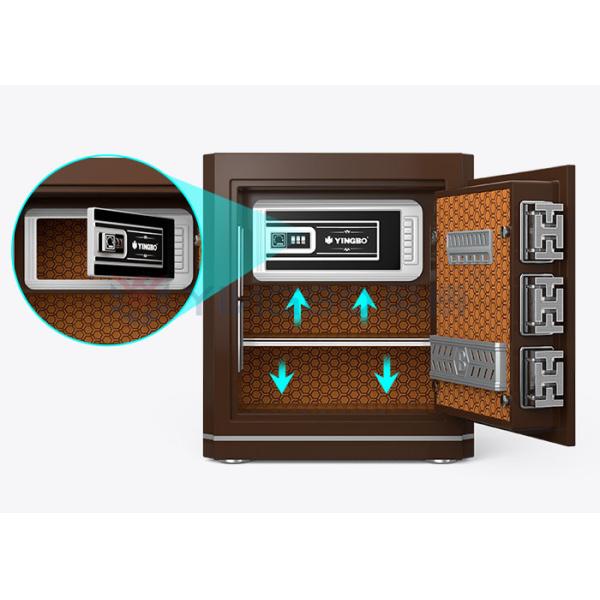 residential Height 450mm Fire Proof Safe Box For Home With Smart Fingerprint Lock