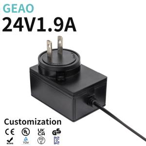 China Electronic 24V 1.9A Interchangeable Power Adapter Swappable Power Pack on sale
