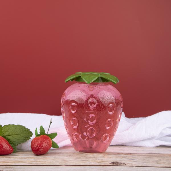 500ml PET Cold Press Juice Empty Plastic Bottles Strawberry Shape