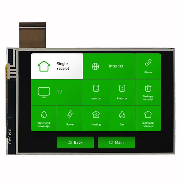 Cheap 480x800 4 Inch TFT LCD Module Display IPS With RGB Interface RTP Touch for sale