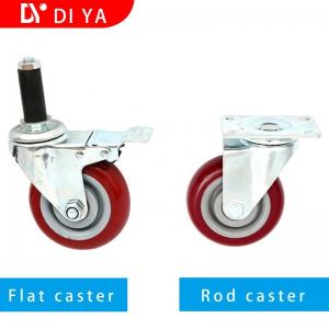 China DY77 6 Inch Industrial Iron Swivel Caster Wheels Heavy Duty Running on sale