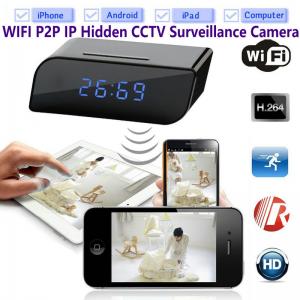 Best T8S 720P Alarm Clock WIFI P2P IP Spy Hidden Camera Home Security CCTV Surveillance DVR with Android/iOS App Control wholesale