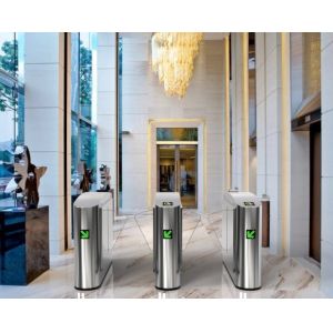 550mm Width Turnstile Flap Barrier , Access Control Automatic Systems Turnstile