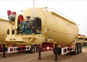 China Cement Powder Transport Dry Bulk Pneumatic Tank Trailers Tri Axles 39000L Volume on sale