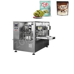 Best Cookies Biscuits Zipper Bag Rotary Pouch Packing Machine PLC Controlled wholesale