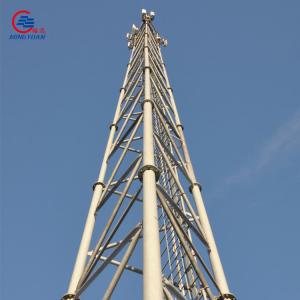 China 80m 45m Tubular Steel Tower Q355b Tubular Antenna Galvanized on sale