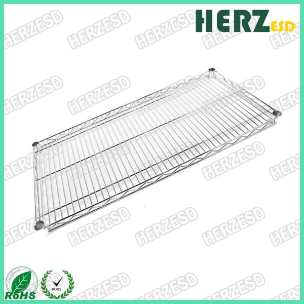 Customized ESD Storage Shelves , Industrial Wire Shelving System Resistance 10e6-10e9 Ohm