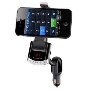 Best Bluetooth FM Transmitter Car Kit phone Holder wholesale