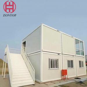 China Zontop light steel flat pack  prefabricate  low cost light steel  prefab home container house on sale