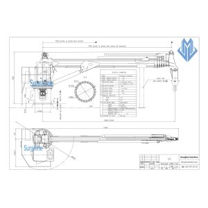 2t30m Telescopic Boom Marine Crane Onboard Offshore Service Vessel