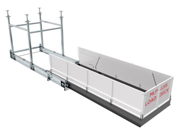 Foldable Adjustable Load Deck Platform Construction Retractable Container