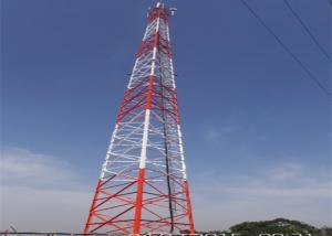 China 70m GSM Telecom Steel Tower Galvanized Steel Bar 3 Legged Angle Structure on sale
