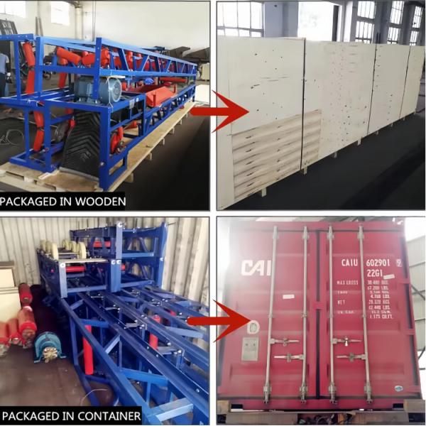 B650 B800 Model Portable Belt Conveyor Mining Conveyor System Capacity 75-500 Tph