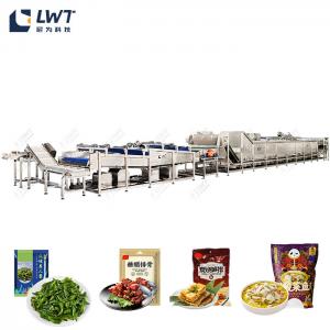 China Seasoning vegetable production line Pre-cooked vegetable cooling and blow-drying production line on sale