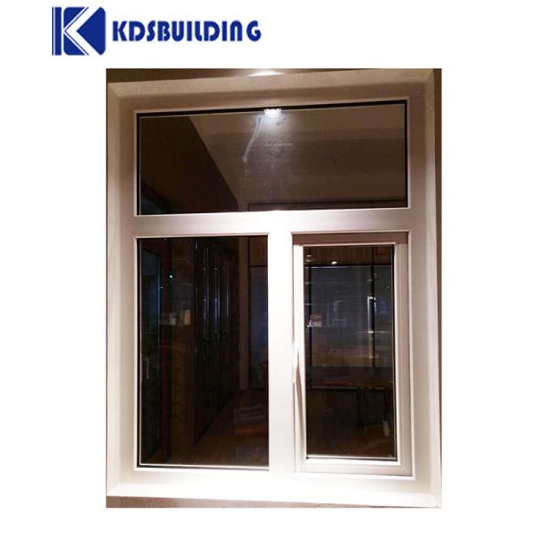 Custom Modern UPVC Swing Window House White Color PVC Casement Windows