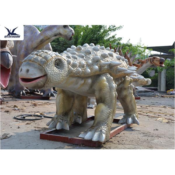 Life Size Animatronic Dinosaur Realistic Resin Waterproof Ankylosaurus Display