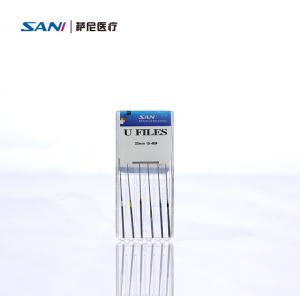 China Dental Root Canal Instruments Stainless Steel U File on sale