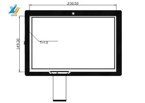 China Customizable USB Capacitive Touch Panel 10.1 Inch  Linux Operating System on sale