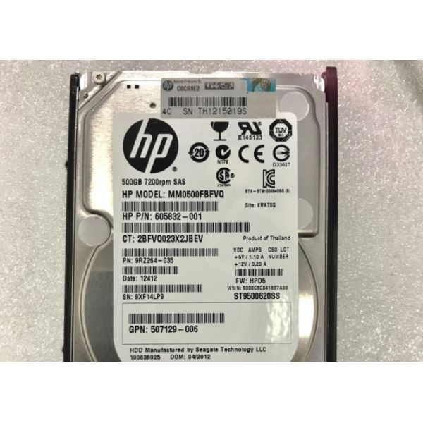 507610-B21 58009-001 500GB Hard Disk For HP Laptop SAS 500GB 2.5" Size