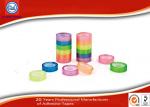 20m Length Colorful BOPP Stationery Tape With Plastic Core OEM
