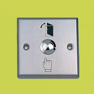 Panic Buttons in stainless steel housing for siren horn strobe lights