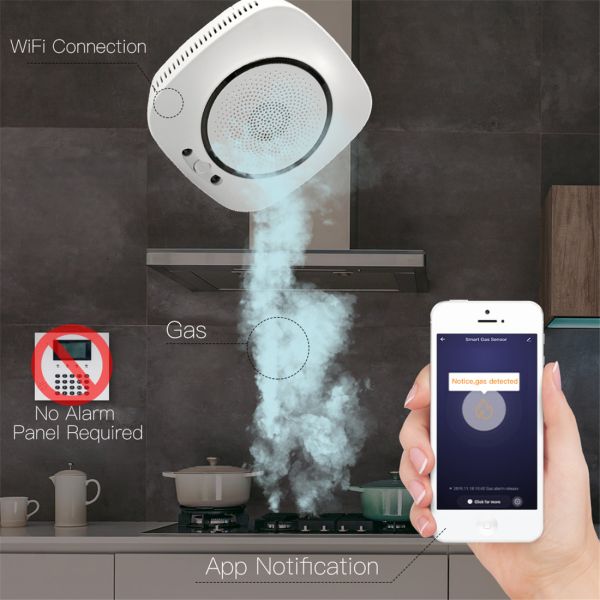 Smart Wi-Fi LPG/CH4 Gas Detector(WiFi-818)