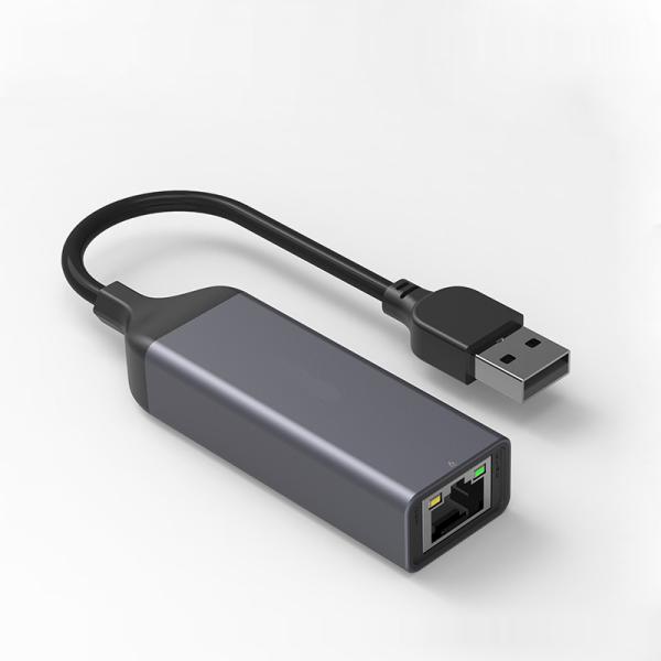 Cheap Aluminum Grey USB Type C to Ethernet Adapter / Macbook USB Type C Hub Adapter for sale