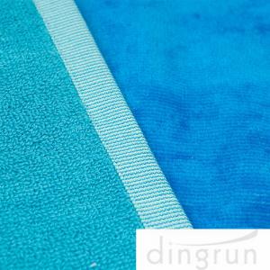 Best 70*140 Cm Striped Blue Custom Printed Beach Towels Machine Washable And Dryable wholesale