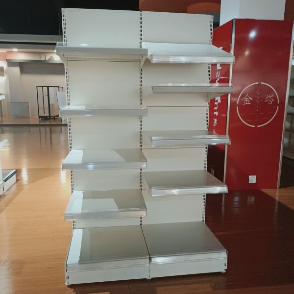 3FT 6FT Supermarket Display Shelving 80kgs 5 Tier White Shelf