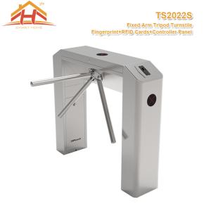 Best Three Arm Access Control Turnstile Barrier Gate System With Fingerprint And RFID Card Reader wholesale