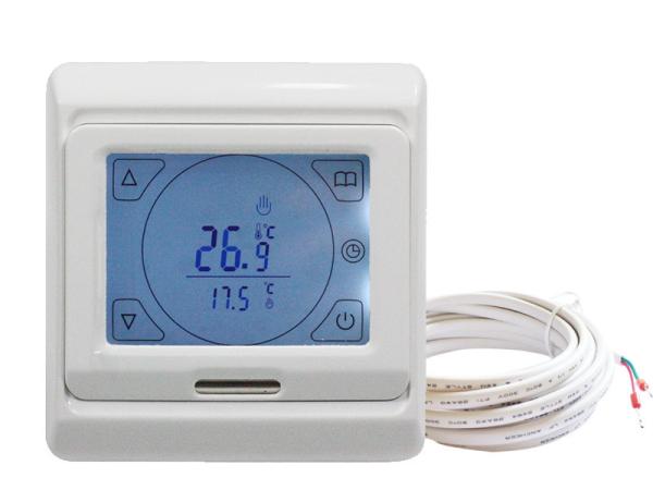 Cheap Floor Heating Touch Screen Programmable Electric Thermostat with Floor Sensor for sale