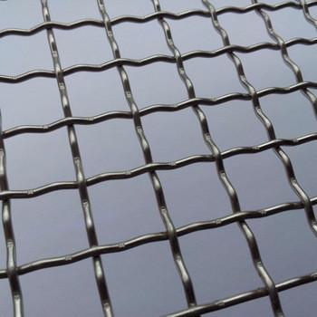 Cheap Security Metal Lock Crimp Wire Mesh Woven Galvanized With Square / Rectangular Openings for sale