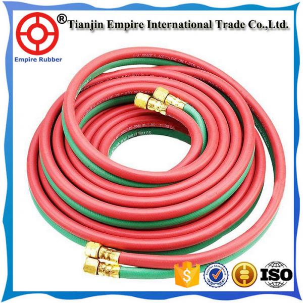 Cheap Made in China rubber twin welding hose oxygen & acetylene hose double hose for industrial use for sale