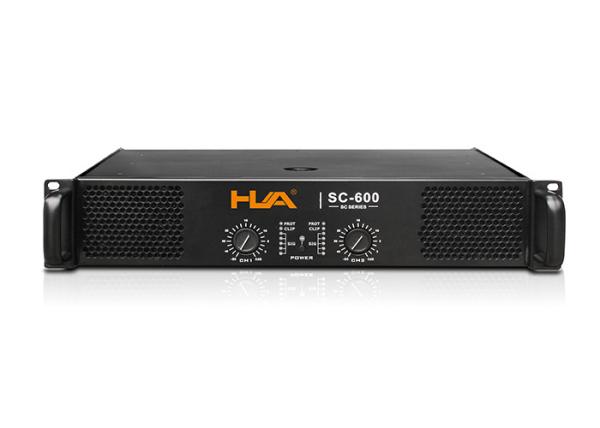 Cheap 2 x 600W Powered Audio Amplifier , Switch Mode Power Amplifier For Line Array Speaker for sale