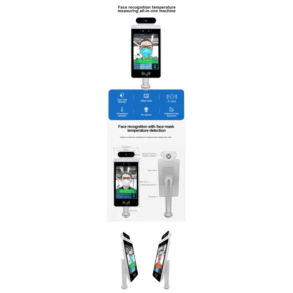 MSM8953 Face Recognition Thermometer Terminal Time Attendance System