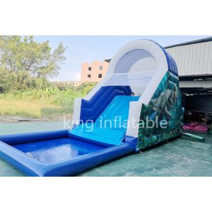 Funny Dinosaur Theme 8.5m By 3m Inflatable Water Slide