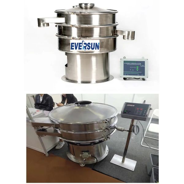 SUS304 Ultrasonic Vibrating Sieving Machine Fine Powder Vibration Separator