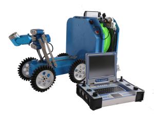 China Mainline Pipeline Inspection Robot , Pipe Crawler Robot Wireless Control on sale