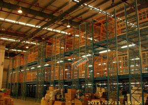 Best Multi Tier Storage Rack Supported Mezzanine Light Grey Structural Steel Platform wholesale
