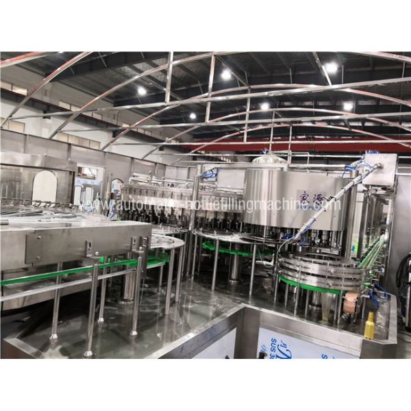 High Speed Automatic Bottle Filling Machine Fizzy Drink , Sparkling Water Packaging