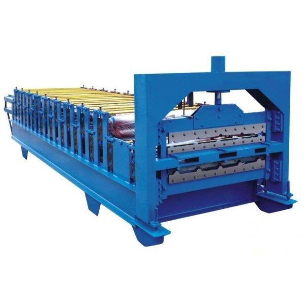 Yellow Color Double Layer Roll Forming Machine 15-20m/min 11m x 1.7m x 1.5m