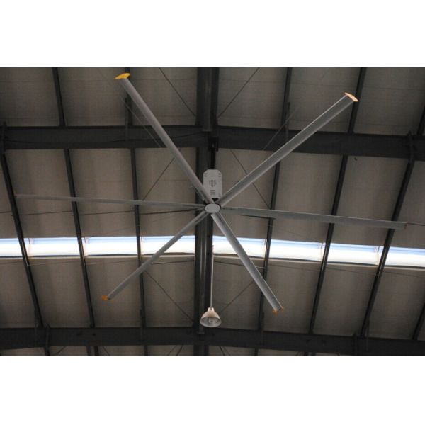 HVLS Energy Saving Large Industrial Ceiling Fan , 24 inch Workshop Ceiling Fans